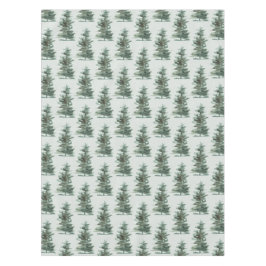 Klassieke Groene Waterverf Pijnboom Tafelkleed