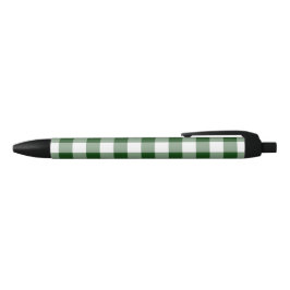 Klassieke Groene Witte Buffel Check geruite Patroo Zwarte Inkt Pen
