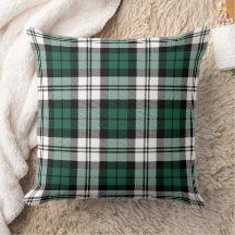 Klassieke groene zwarte witte tartan plaid kerst