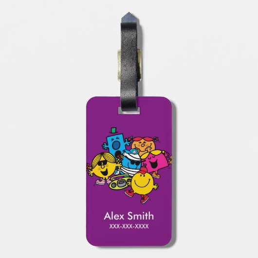 Klassieke groep bagagelabel (Achterkant verticaal)