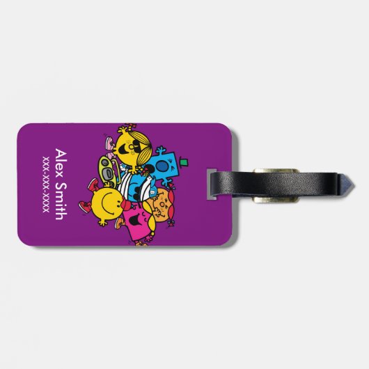 Klassieke groep bagagelabel (Achterkant horizontaal)