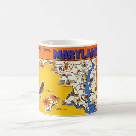 Klassieke groet uit Maryland Koffiemok (Center)