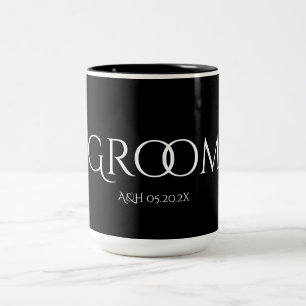 Klassieke Groom Black en White Mok