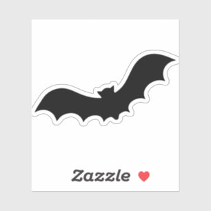 Klassieke Grote Vleermuis silhouet omtrek Sticker