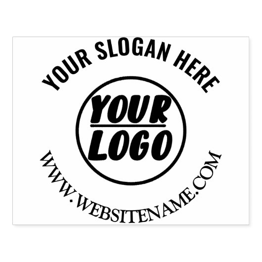 Klassieke, grote zakelijke, aangepaste Logo en web Rubberstempel (Afrduk)
