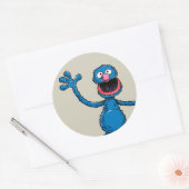 Klassieke Grover Ronde Sticker (Envelop)