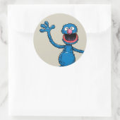 Klassieke Grover Ronde Sticker (Tas)