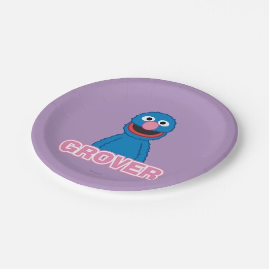 Klassieke Grover stijl Papieren Bordje (Gekanteld)