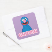Klassieke Grover stijl Vierkante Sticker (Envelop)