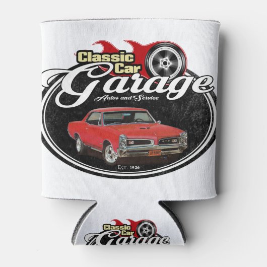 Klassieke GTO-garage Blikjeskoeler (Voorkant)