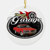 Klassieke GTO-garage Keramisch Ornament (Voorkant)