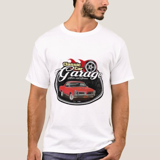 Klassieke GTO-garage T-shirt (Voorkant)