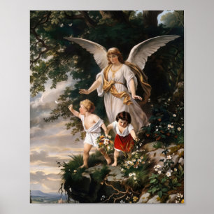 Klassieke Guardian Angel Print van Plockhorst