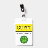 Klassieke "GUEST"-badge Badge (Voorzijde met clip)