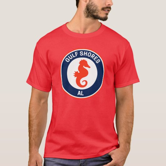 Klassieke Gulf Shores Alabama T-shirt (Voorkant)