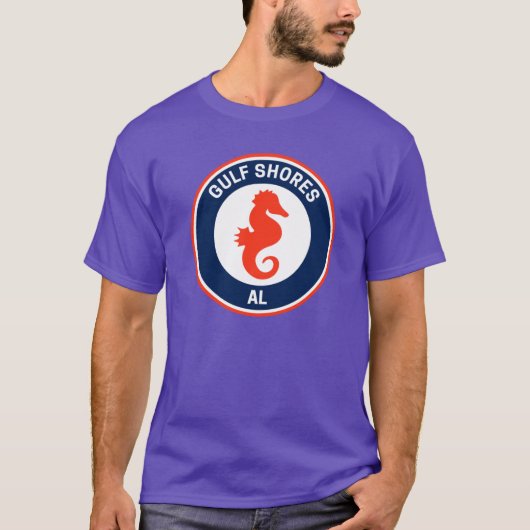 Klassieke Gulf Shores Alabama T-shirt (Voorkant)