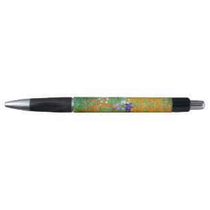 Klassieke Gustav Klimt cottage tuinkleurrijke bloe Pen