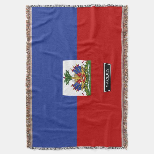 Klassieke Haïtiaanse vlag Deken (Voorkant Verticaal)