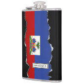 Klassieke Haïtiaanse vlag Heupfles (Links)
