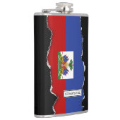 Klassieke Haïtiaanse vlag Heupfles (Rechts)