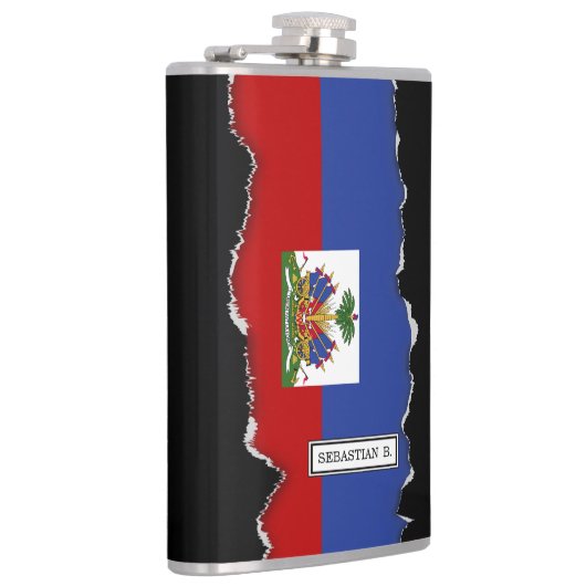 Klassieke Haïtiaanse vlag Heupfles (Rechts)