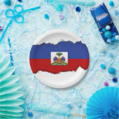 Klassieke Haïtiaanse vlag Papieren Bordje (Feest)