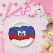 Klassieke Haïtiaanse vlag Papieren Bordje (Feest)