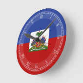Klassieke Haïtiaanse vlag Ronde Klok (Hoek)