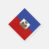 Klassieke Haïtiaanse vlag Servetten (Hoek)