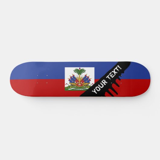 Klassieke Haïtiaanse vlag Skateboard (Horizontaal)