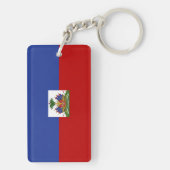 Klassieke Haïtiaanse vlag Sleutelhanger (achterkant)