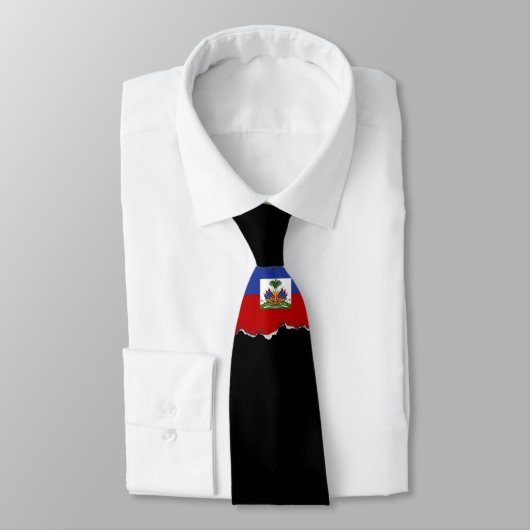 Klassieke Haïtiaanse vlag Stropdas (Gebonden)