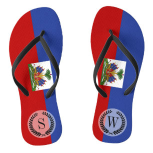 Klassieke Haïtiaanse vlag Teenslippers