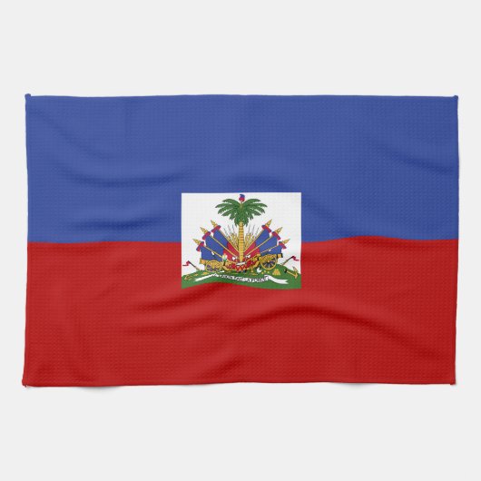 Klassieke Haïtiaanse vlag Theedoek (Horizontaal)