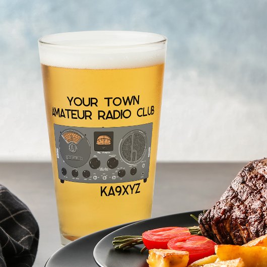 Klassieke Hallicrafters S 20R-radioontvanger Glas