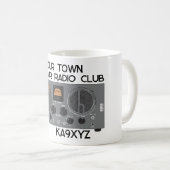 Klassieke Hallicrafters S 20R-radioontvanger Koffiemok (Voorkant rechts)