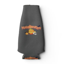 Klassieke Halloween fles Koeler met Zip