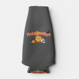 Klassieke Halloween fles Koeler met Zip