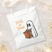 Klassieke Halloween Ghost met Bag Trick of Treatin Bedankzakje (Geknipt)