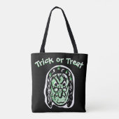 Klassieke Halloween heks | Donkere Trick or treat Tote Bag (Achterkant)