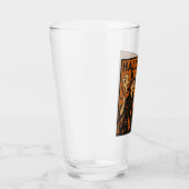 , klassieke Halloween heks, spook en pompoenen Glas (Rechts)