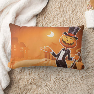 Klassieke Halloween Heren Jack O Lantern Lenden Ku Kussen