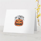 Klassieke Halloween Kaart (Gele Bloem)