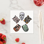 Klassieke Halloween karakters Servet (Insitu)
