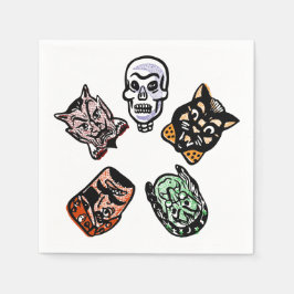 Klassieke Halloween karakters Servet