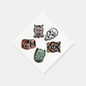 Klassieke Halloween karakters Servet (Hoek)