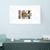 Klassieke Halloween Kat Pompoen Kostuum Shirt Ontw Spandoek (Beurs)