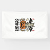 Klassieke Halloween Kat Pompoen Kostuum Shirt Ontw Spandoek (Horizontaal)