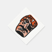 Klassieke Halloween piraat Servet (Hoek)