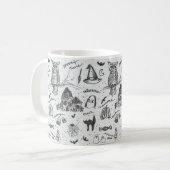 Klassieke Halloween Print Coffee Mok (Voorkant links)
